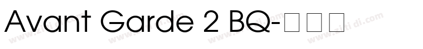Avant Garde 2 BQ字体转换